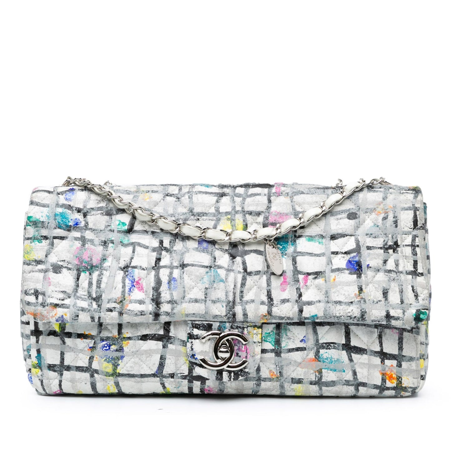 Chanel Sac Medium Calfskin Hand Painted Graffiti Flap