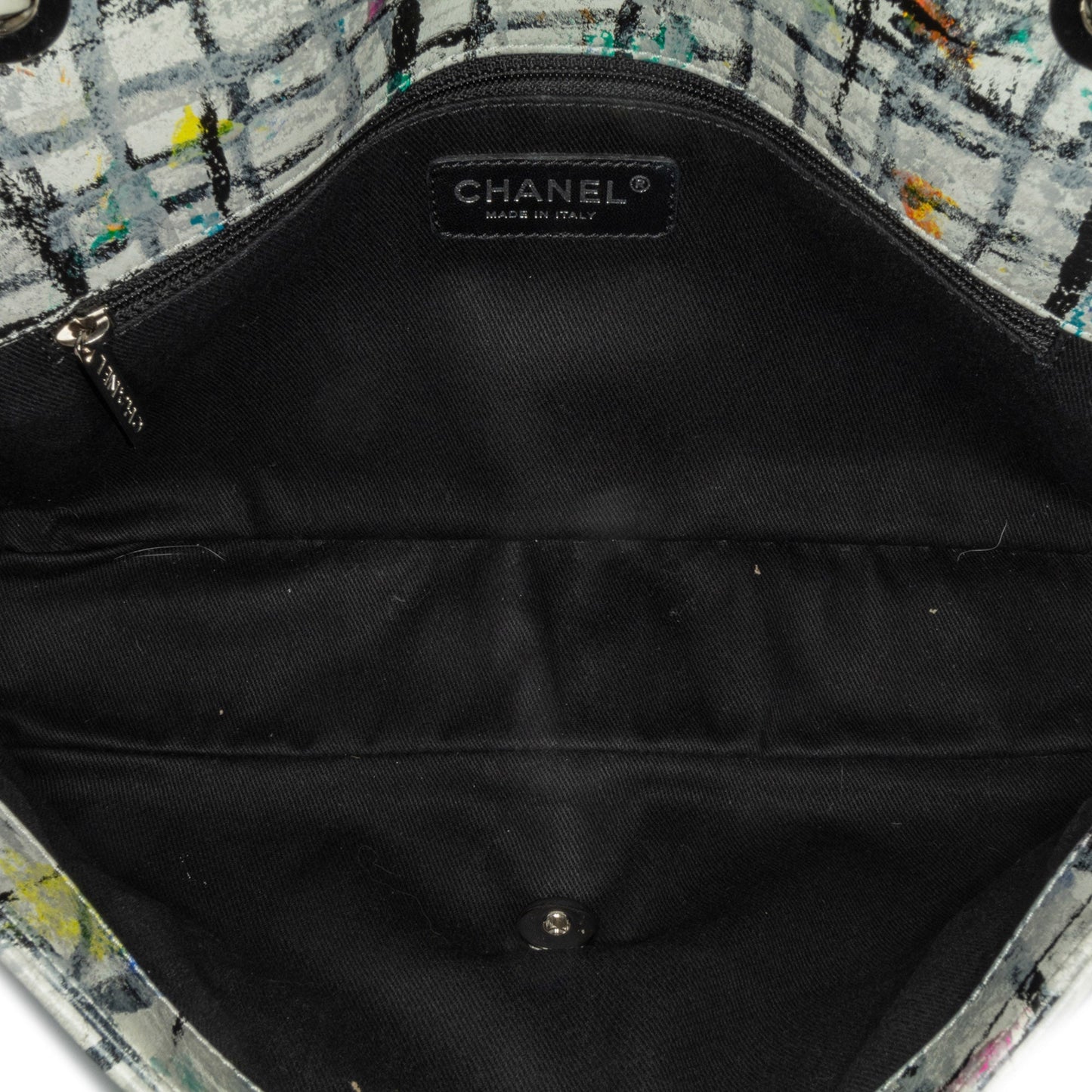 Chanel Sac Medium Calfskin Hand Painted Graffiti Flap