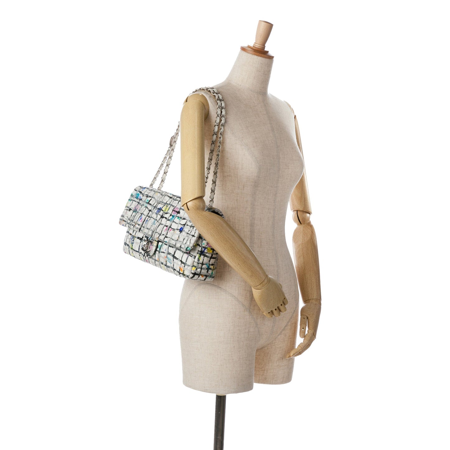 Chanel Sac Medium Calfskin Hand Painted Graffiti Flap