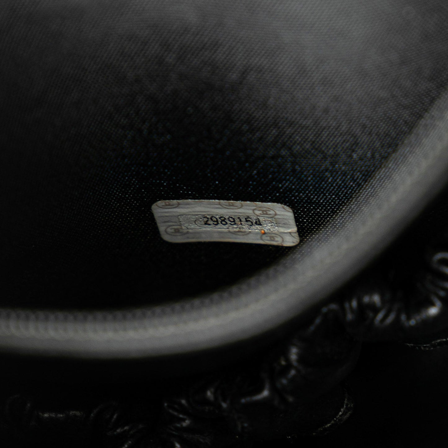 Black Chanel CC Caviar Vanity Case