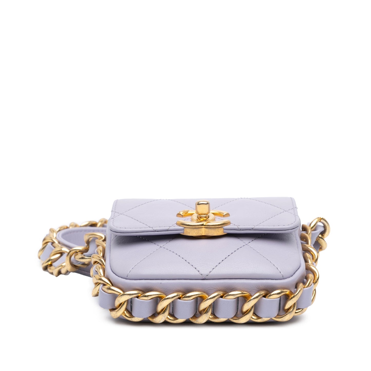 Chanel Sac Mini Quilted Calfskin Framing Chain Flap