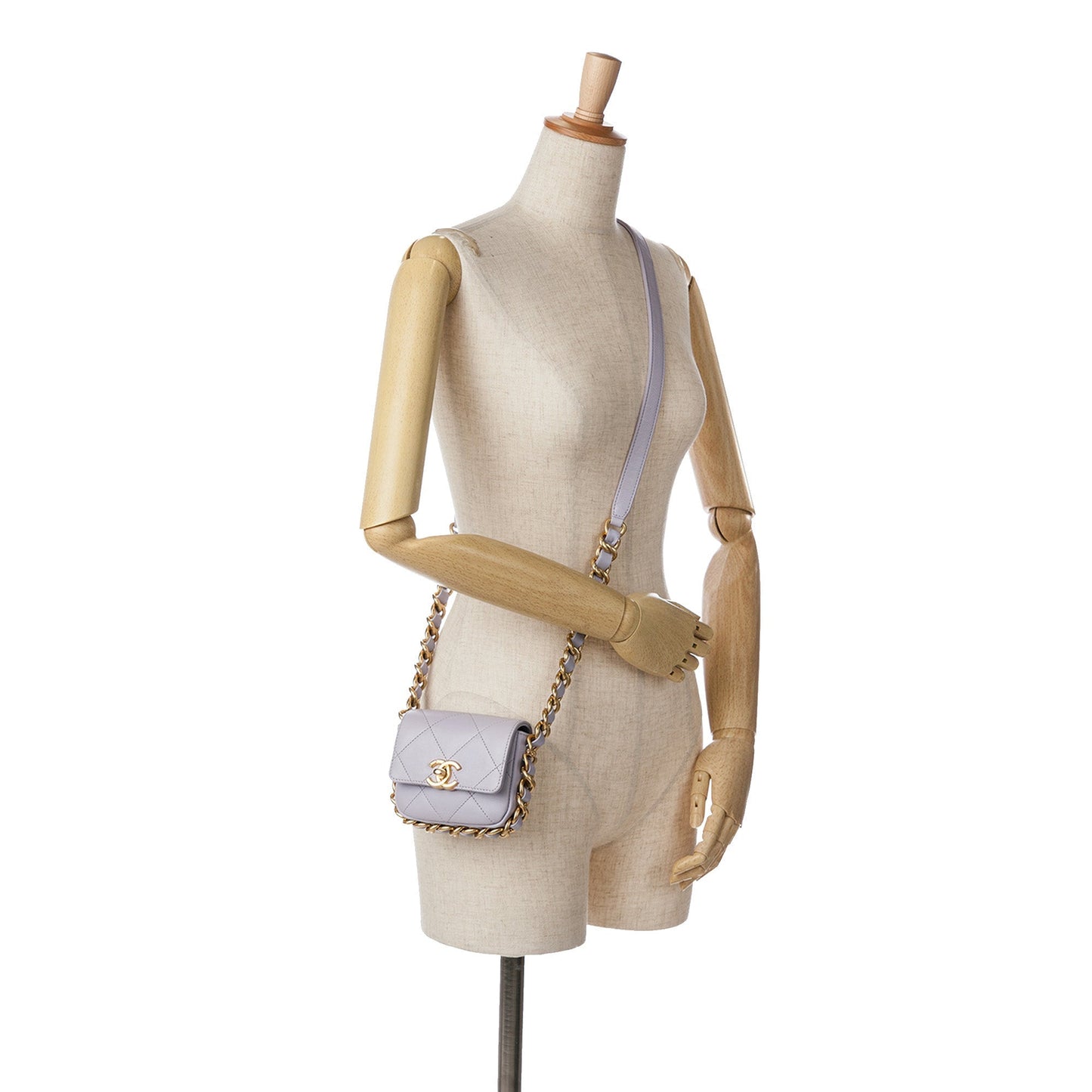 Chanel Sac Mini Quilted Calfskin Framing Chain Flap