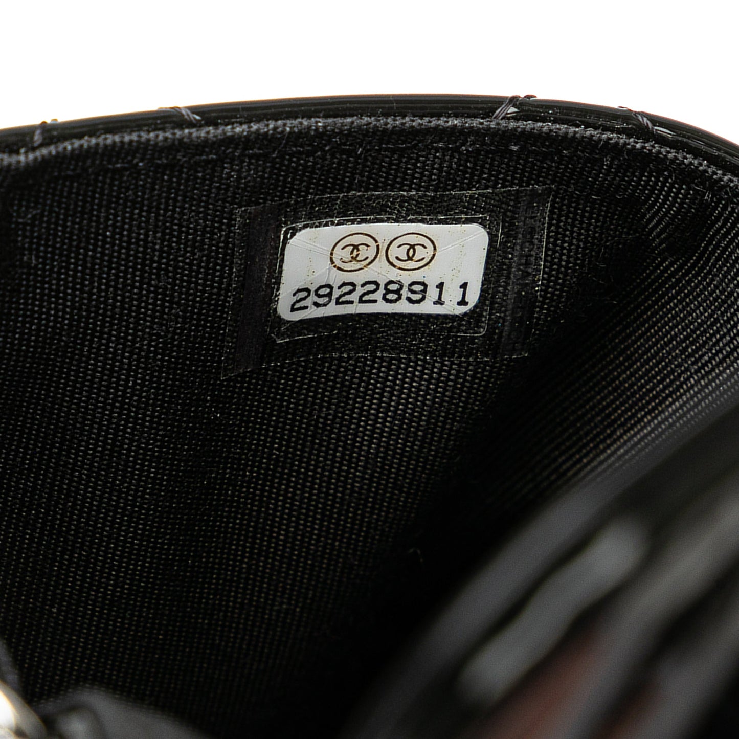 Black Chanel Mini Patent Belt in Love Double Flap Belt Bag