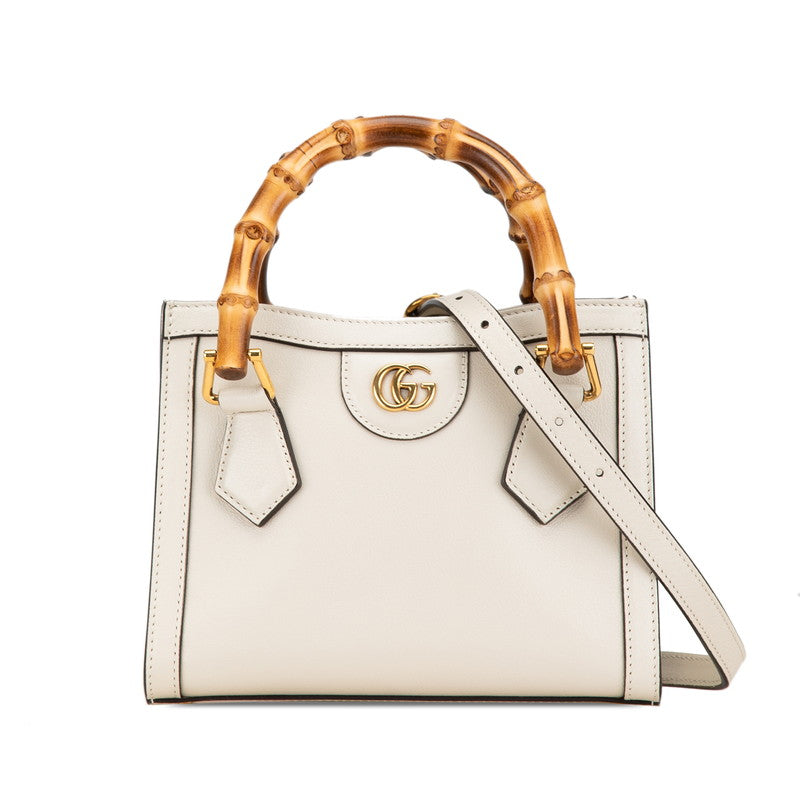 Gucci Bamboo Diana Mini Leather Handbag 655661