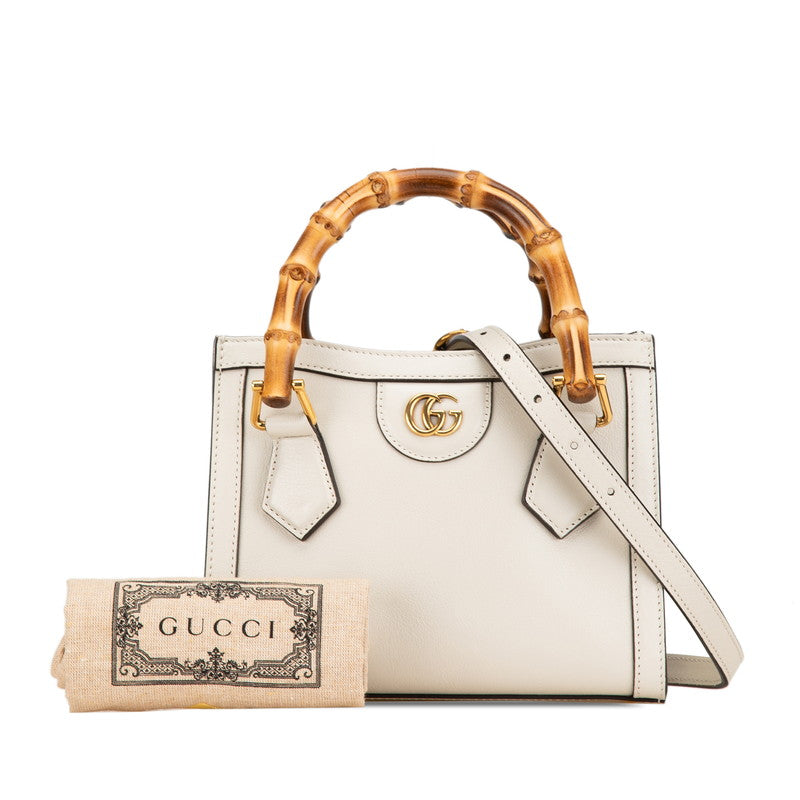 Gucci Bamboo Diana Mini Leather Handbag 655661