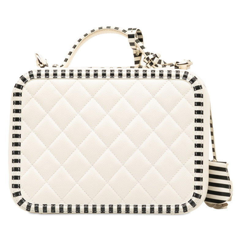 Chanel Canvas CC Filigree Chain Shoulder Bag