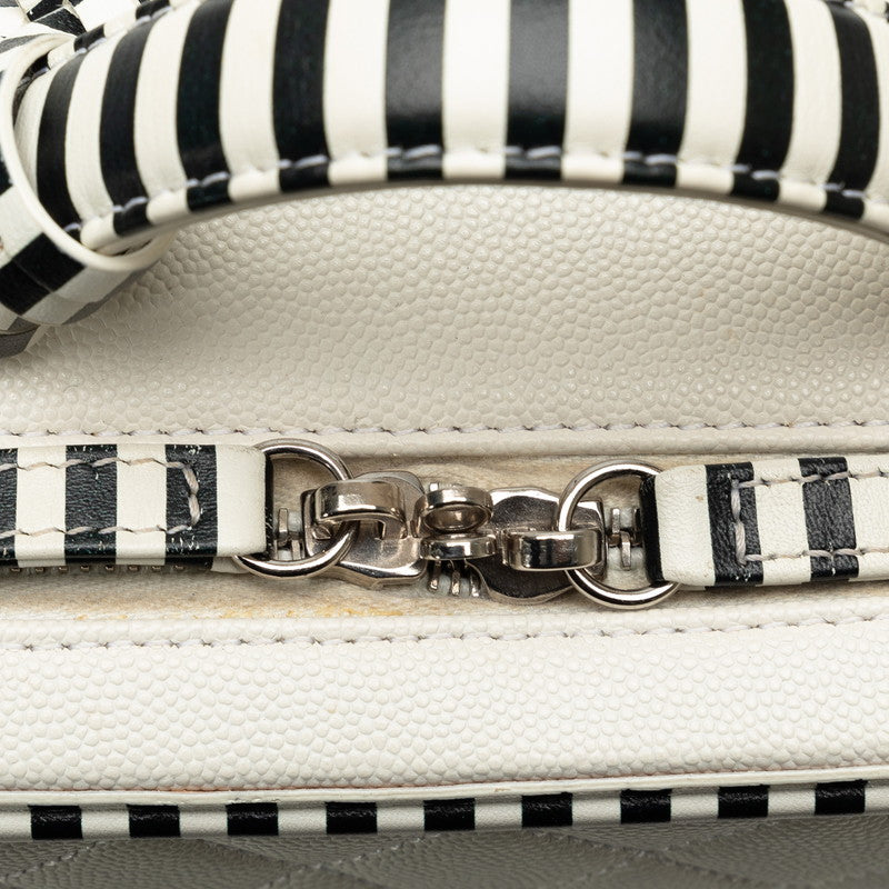 Chanel Canvas CC Filigree Chain Shoulder Bag