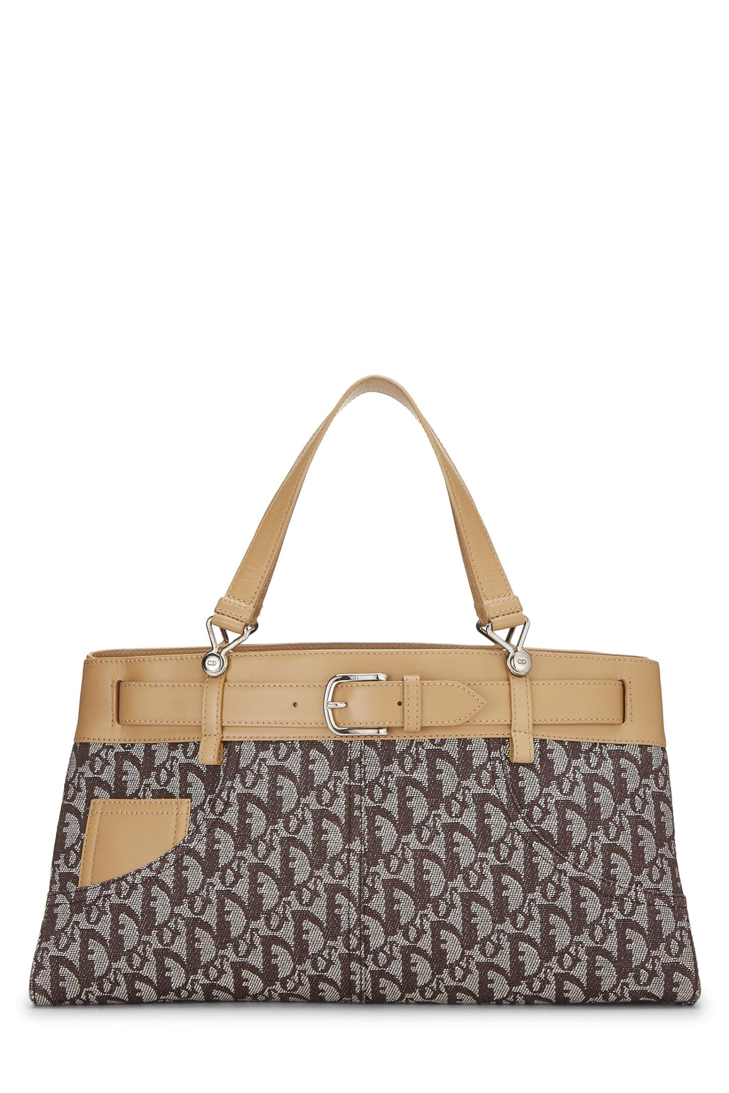 Dior, Brown Trotter Canvas Handbag, Brown