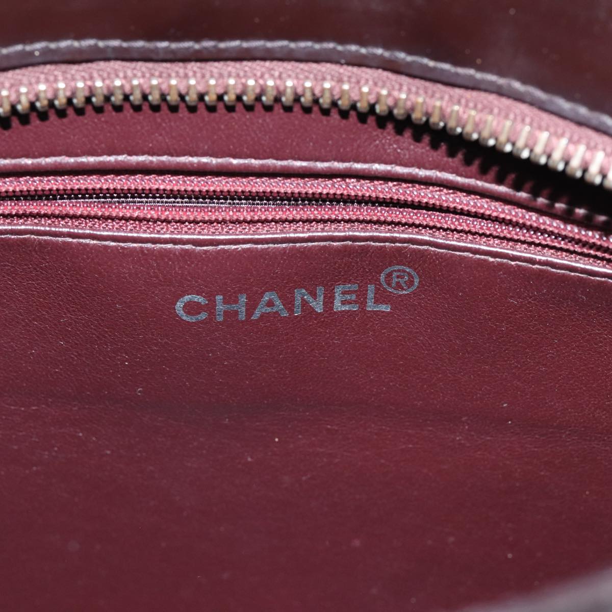 CHANEL COCO Mark Hand Bag Enamel Brown CC 83416