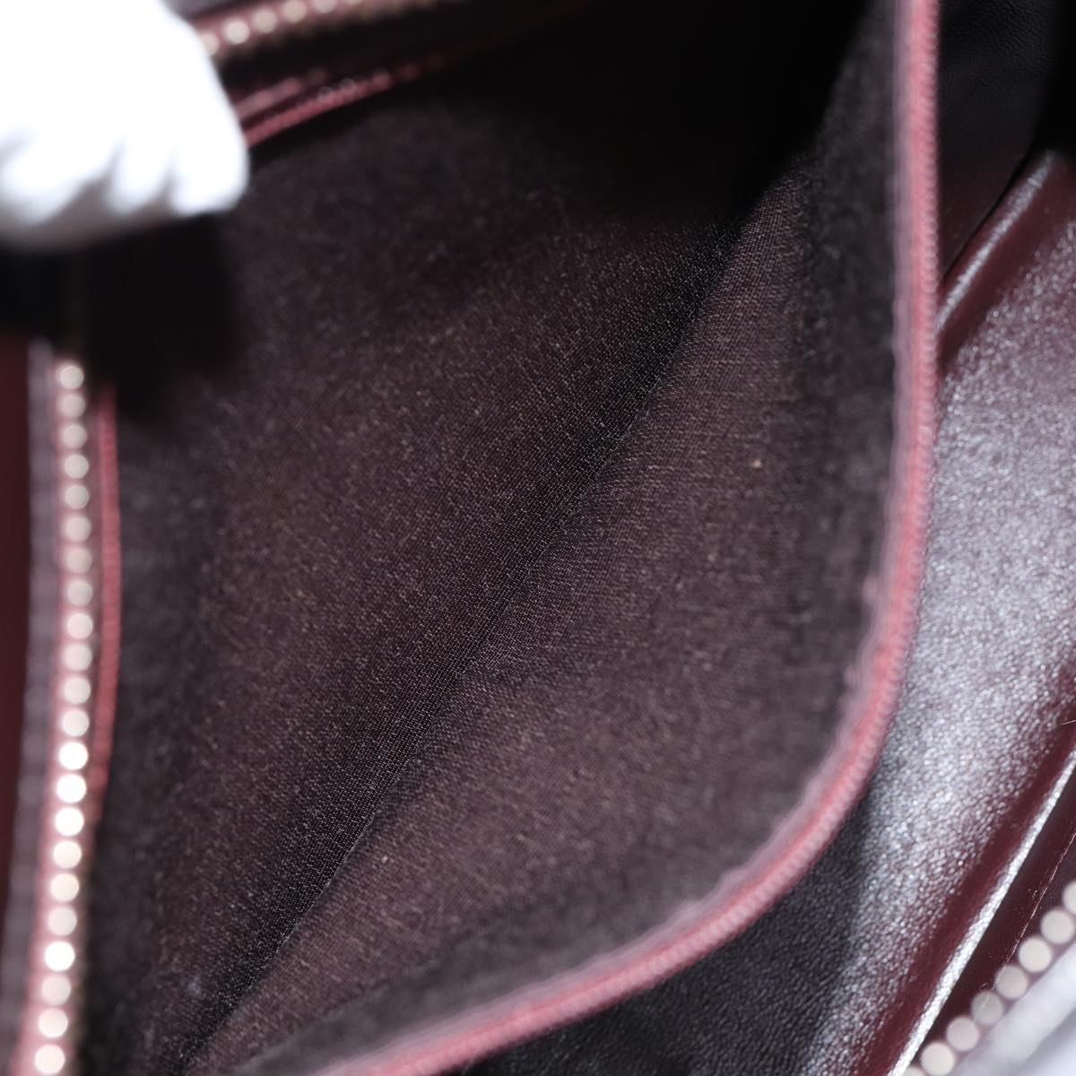 CHANEL COCO Mark Hand Bag Enamel Brown CC 83416