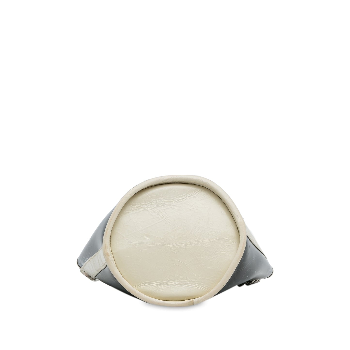 Chanel Sac Crumpled Calfskin PVC Camellia Bucket