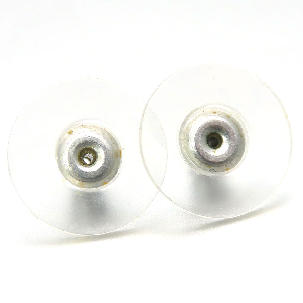 Chanel Coco Mark Metal White Earrings