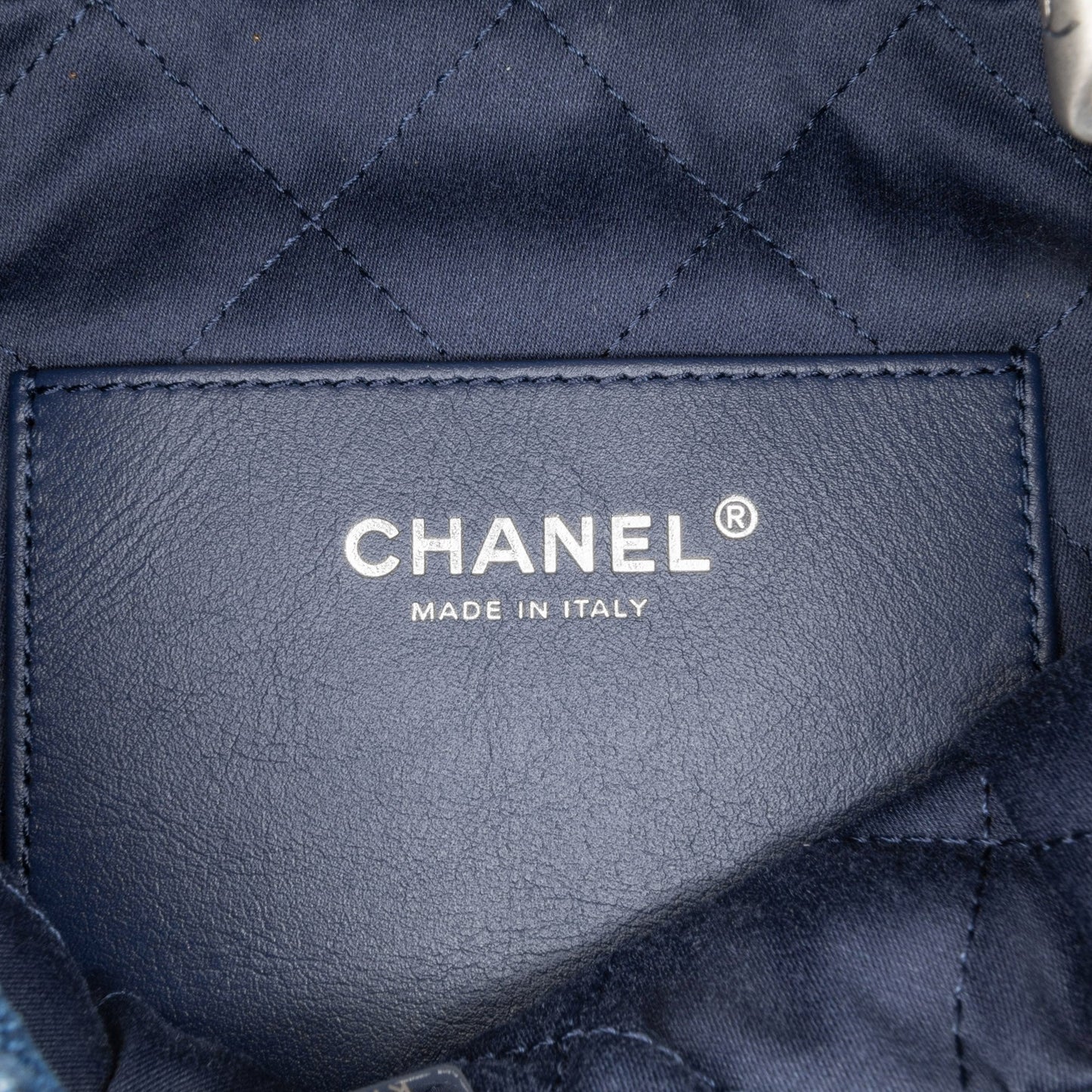 Chanel Sac Mini Denim Stitched 22 Satchel