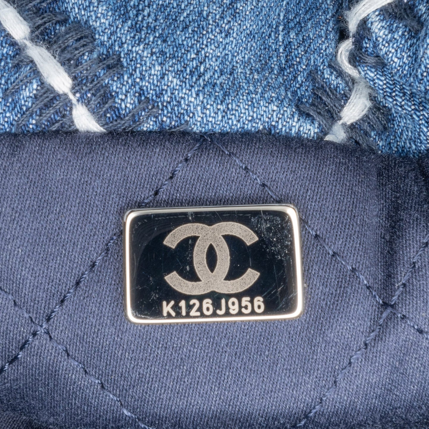 Chanel Sac Mini Denim Stitched 22 Satchel