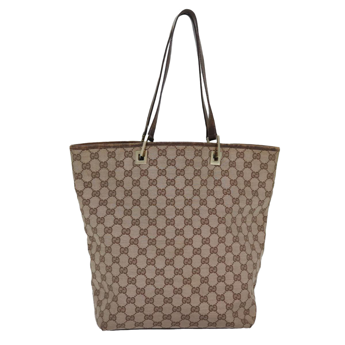 GUCCI GG Canvas Tote Bag Beige 002 1098 87340