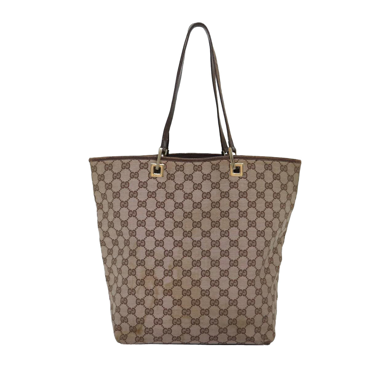 GUCCI GG Canvas Tote Bag Beige 002 1098 87340