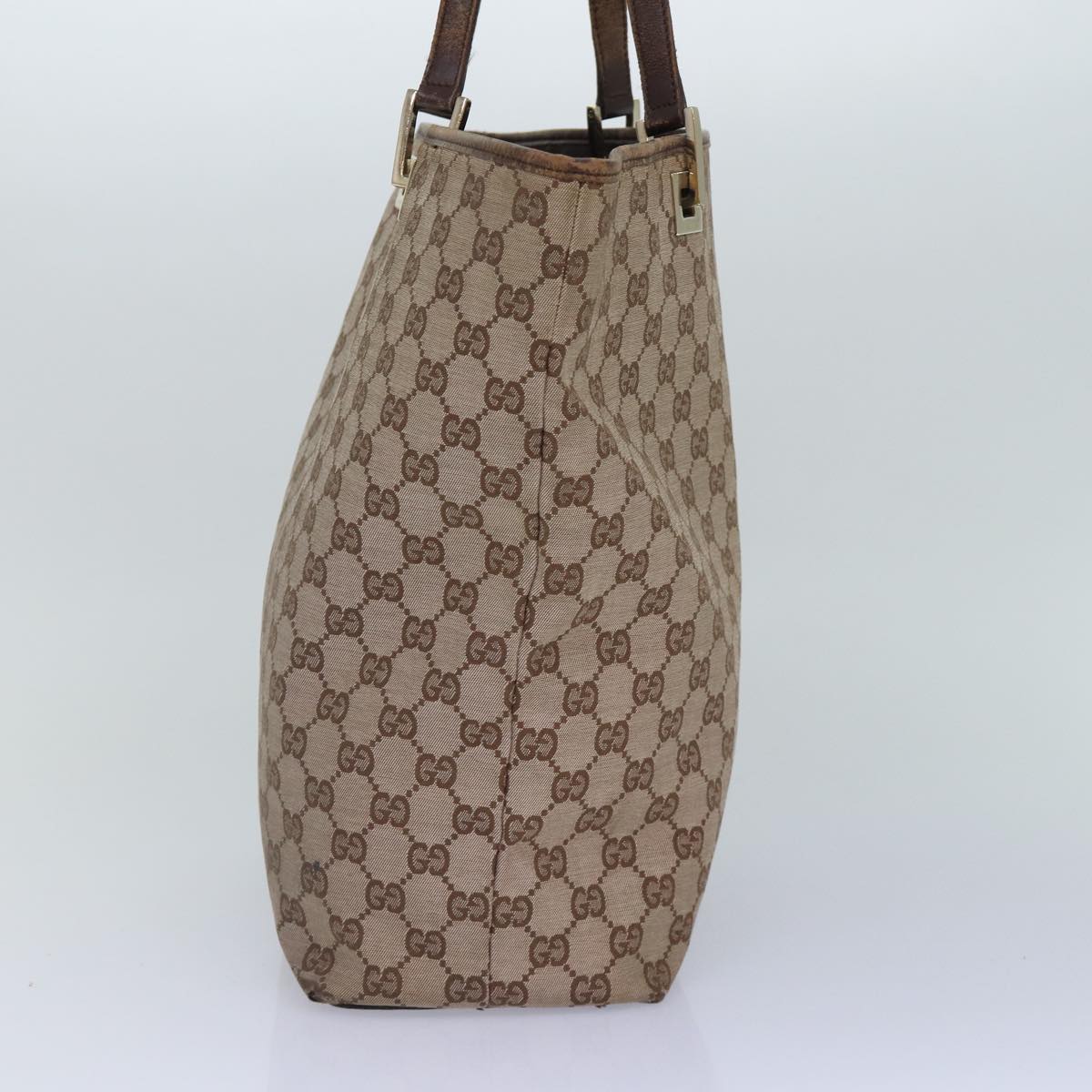 GUCCI GG Canvas Tote Bag Beige 002 1098 87340