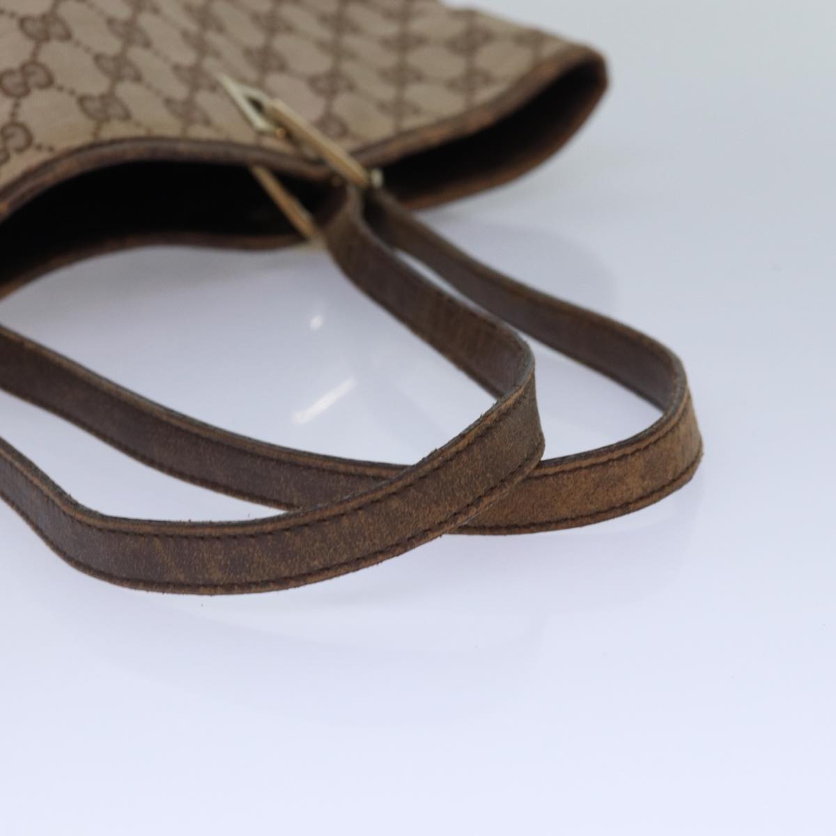 GUCCI GG Canvas Tote Bag Beige 002 1098 87340