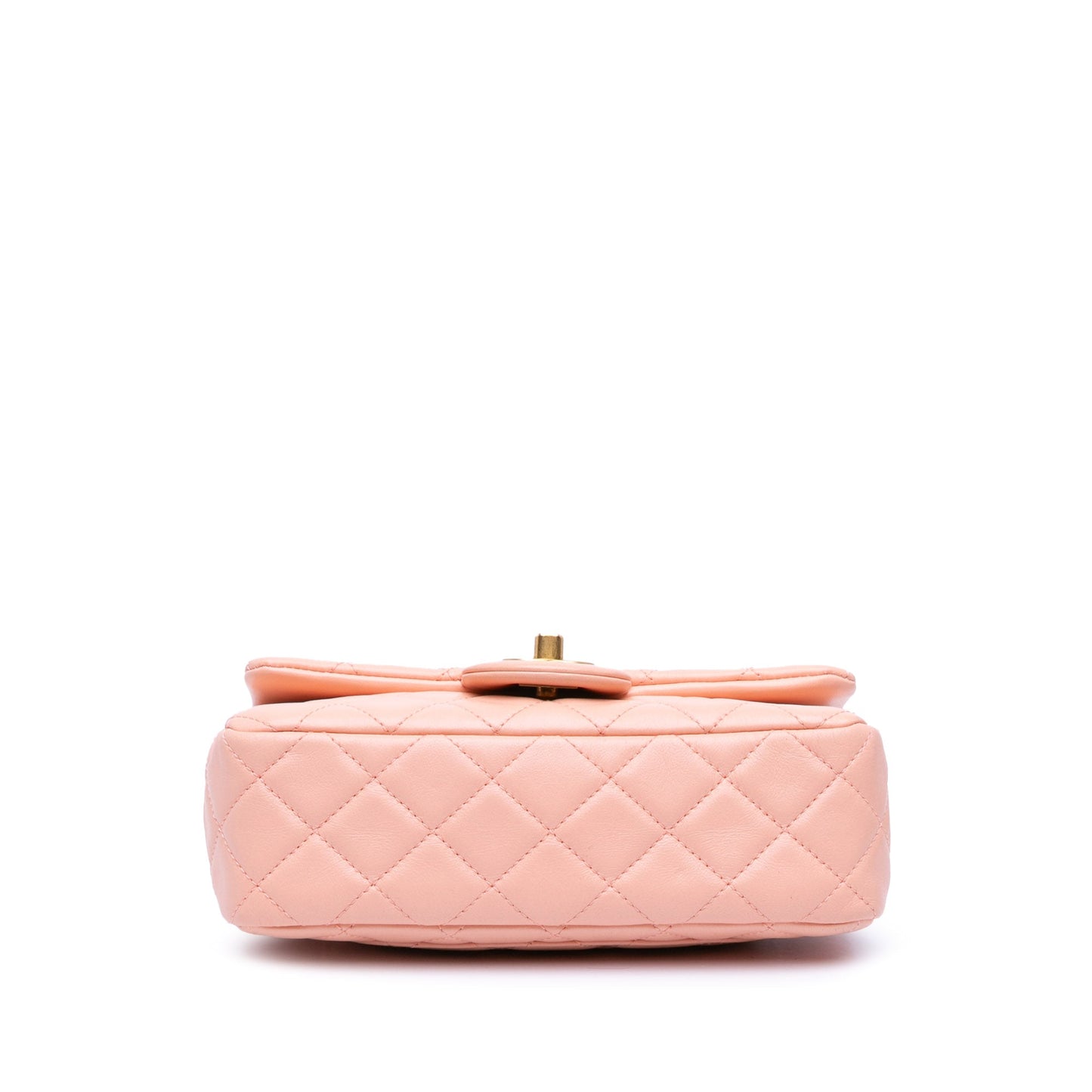 Chanel Sac Mini Rectangular Lambskin Pearl Crush Flap