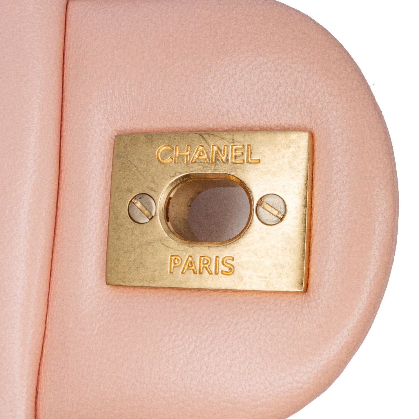 Chanel Sac Mini Rectangular Lambskin Pearl Crush Flap