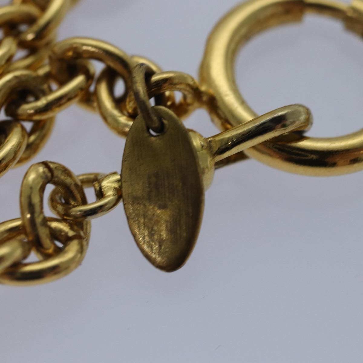 CHANEL Necklace Metal Gold CC 87804A