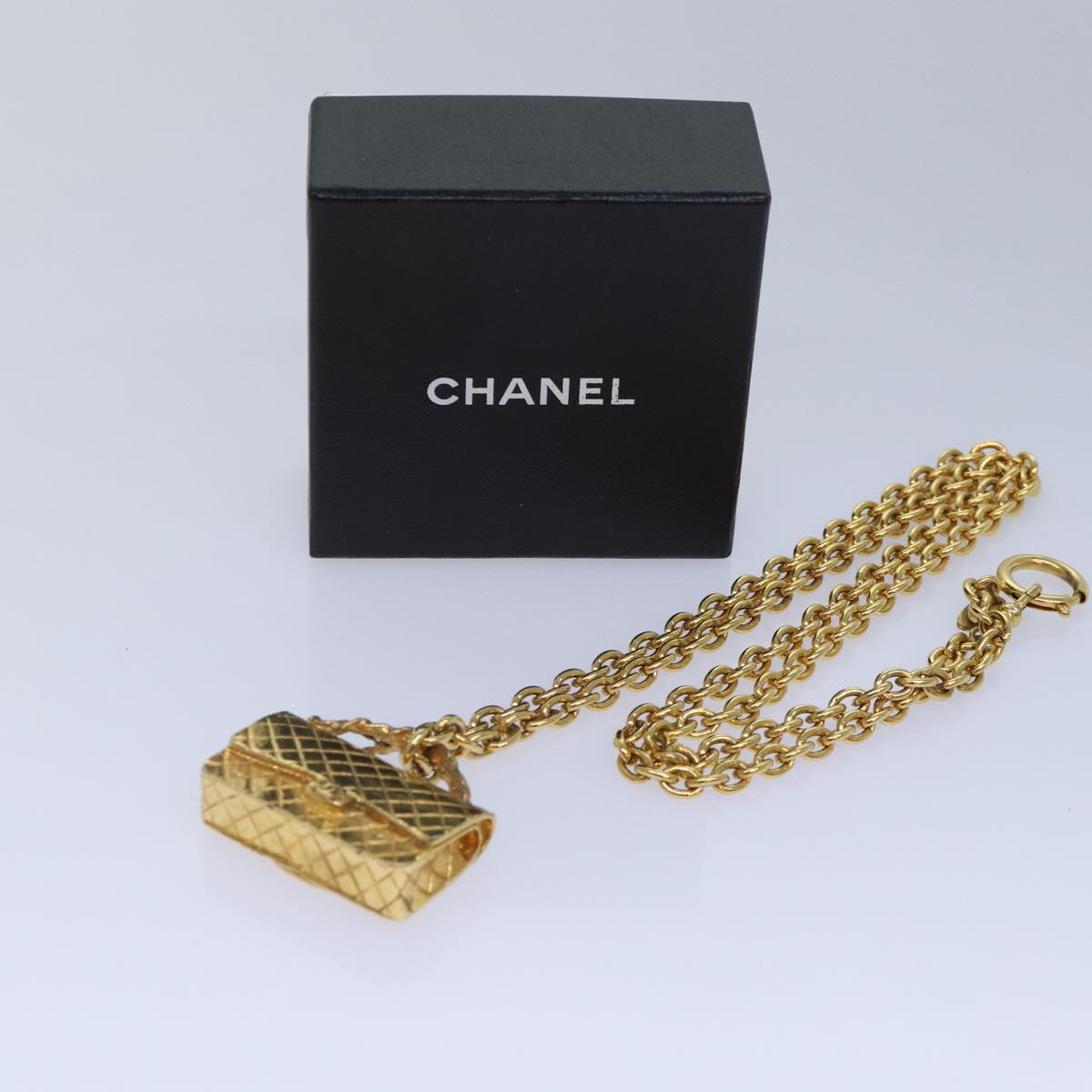 CHANEL Necklace Metal Gold CC 87804A