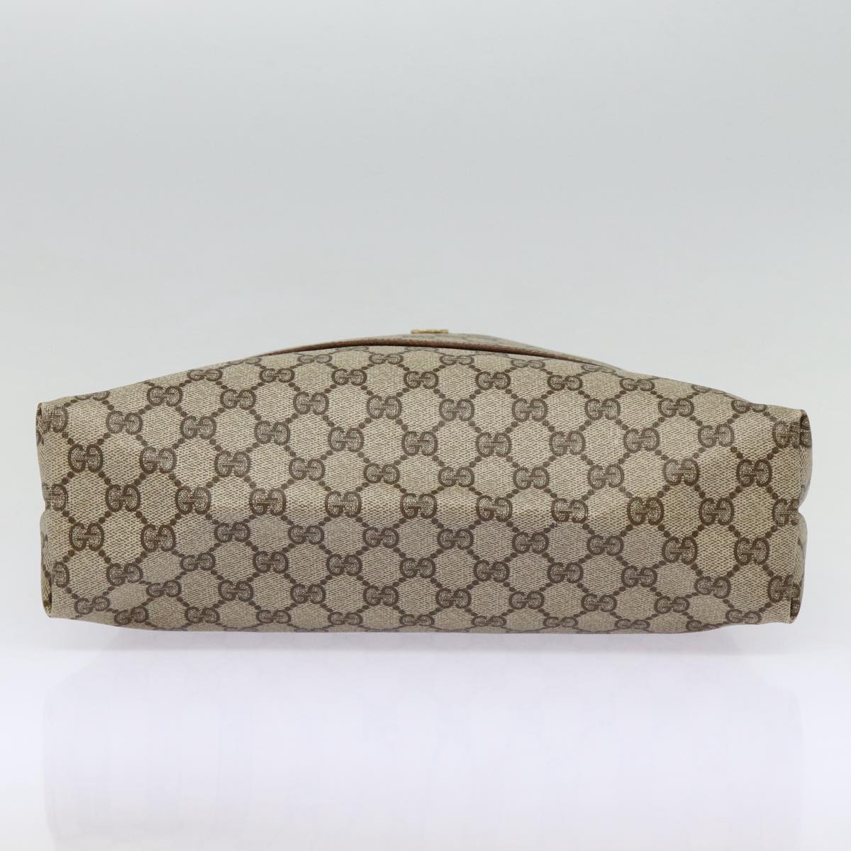GUCCI GG Supreme Web Sherry Line Tote Bag PVC Beige Red 39 02 003 88151