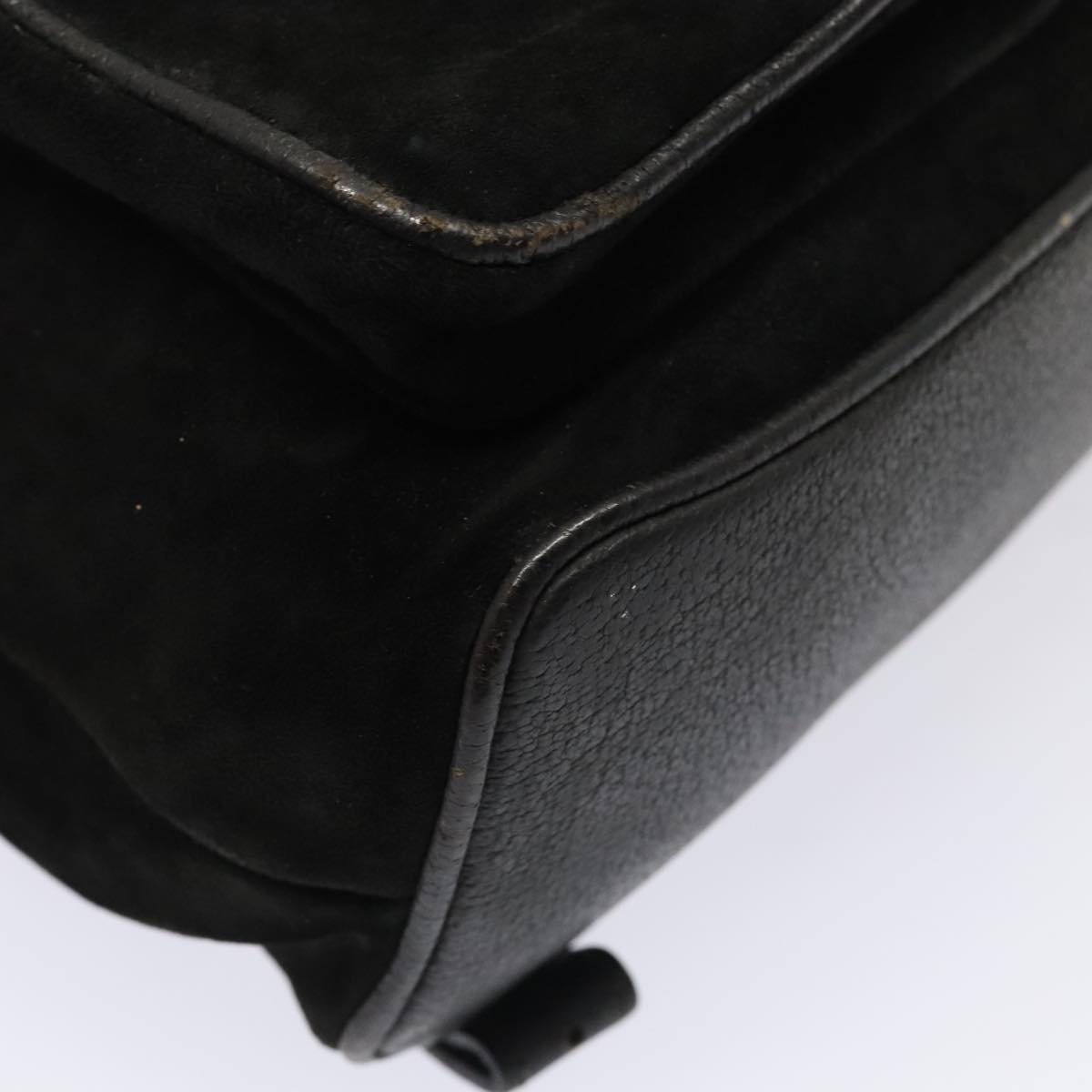 GUCCI Bamboo Backpack Suede Black Gold 003 58 0016 88180