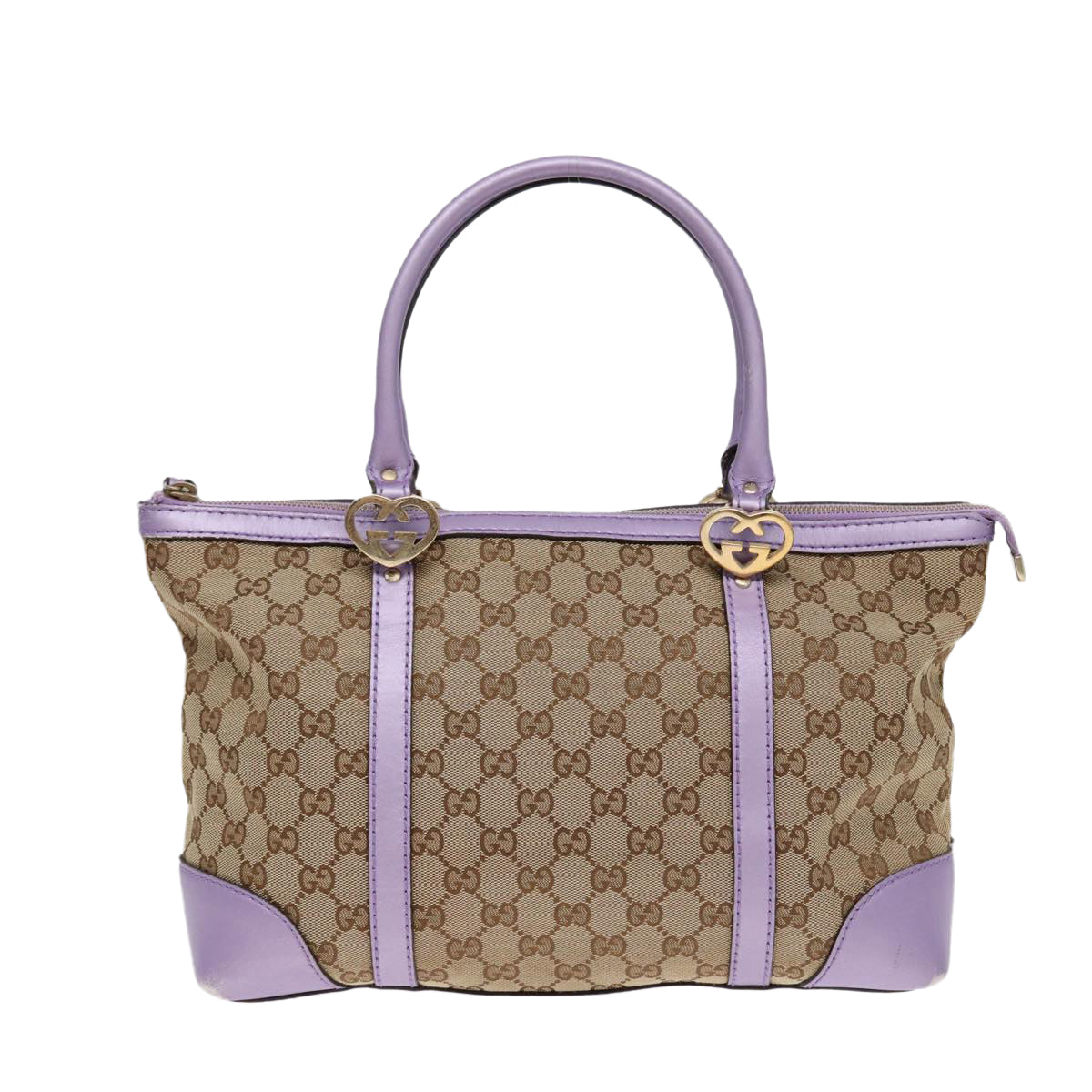 GUCCI GG Canvas Tote Bag Beige Gold 257069 88424