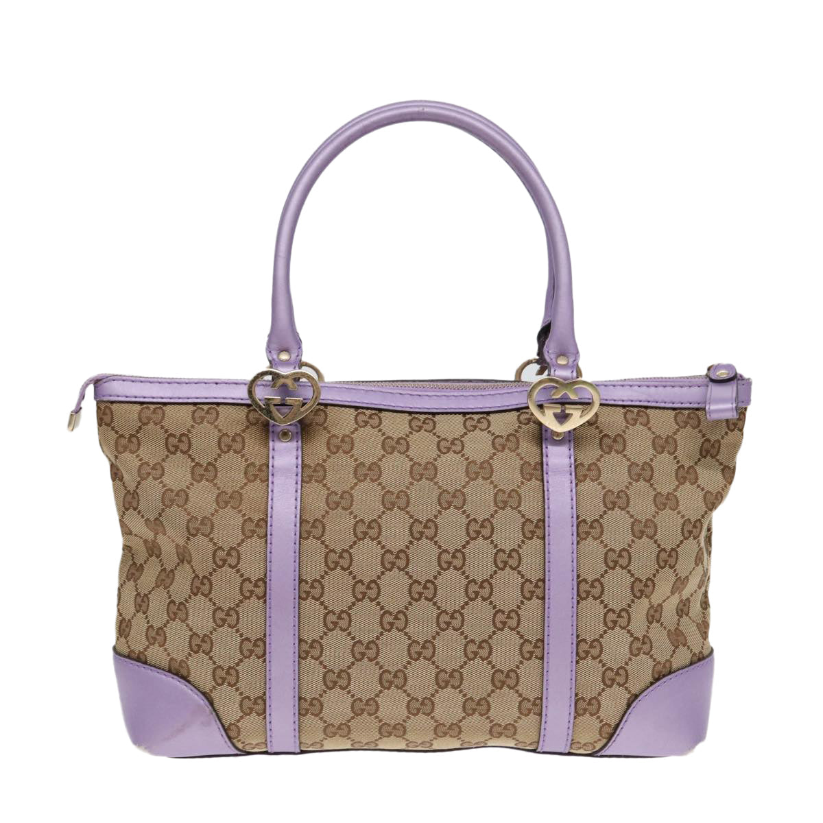 GUCCI GG Canvas Tote Bag Beige Gold 257069 88424