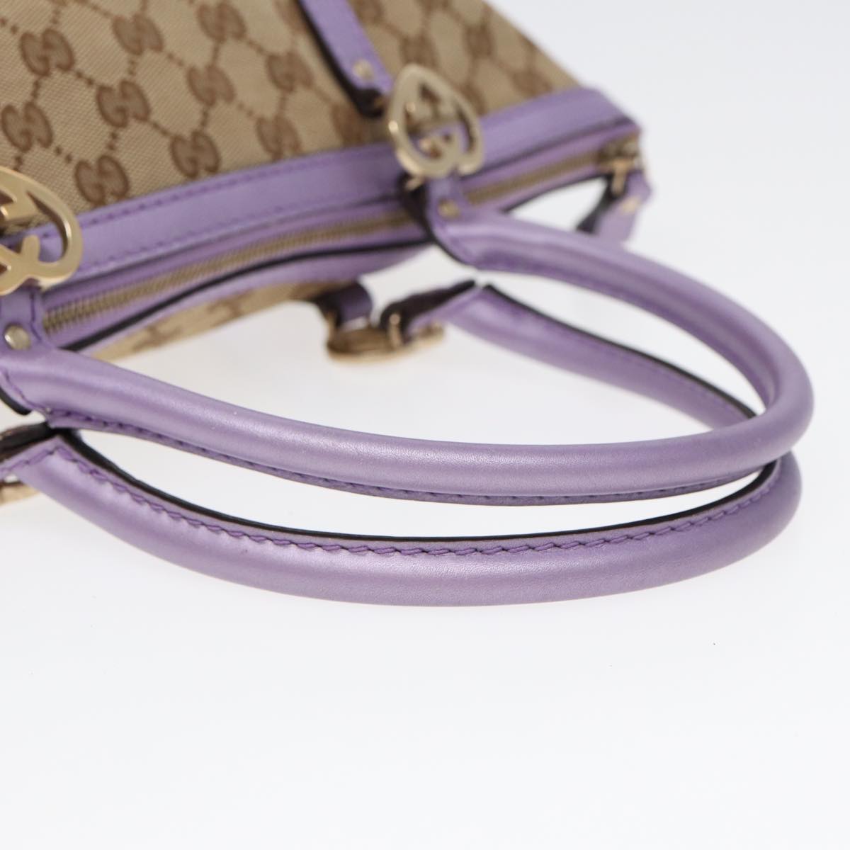 GUCCI GG Canvas Tote Bag Beige Gold 257069 88424