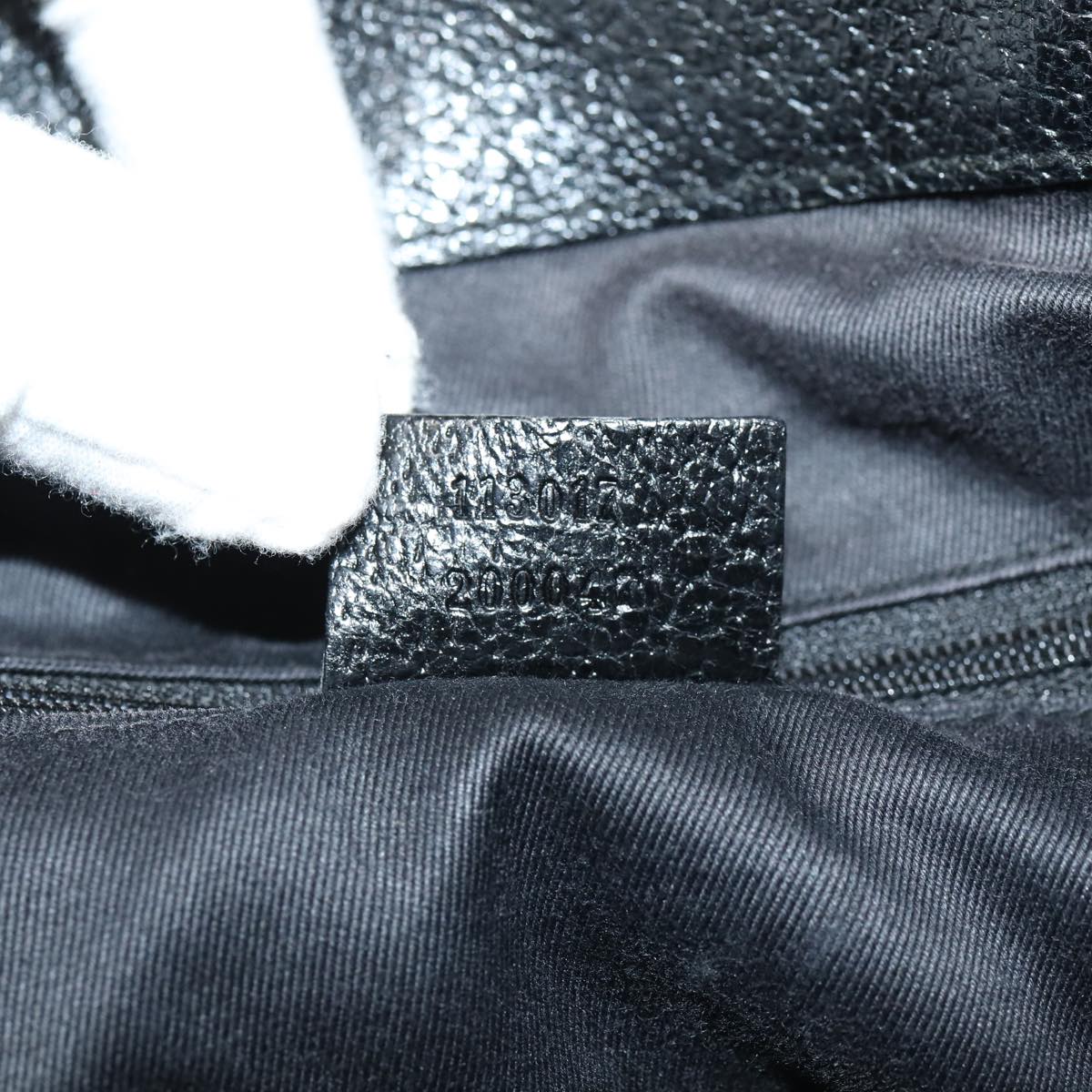 GUCCI GG Canvas Tote Bag Black 113017 88660
