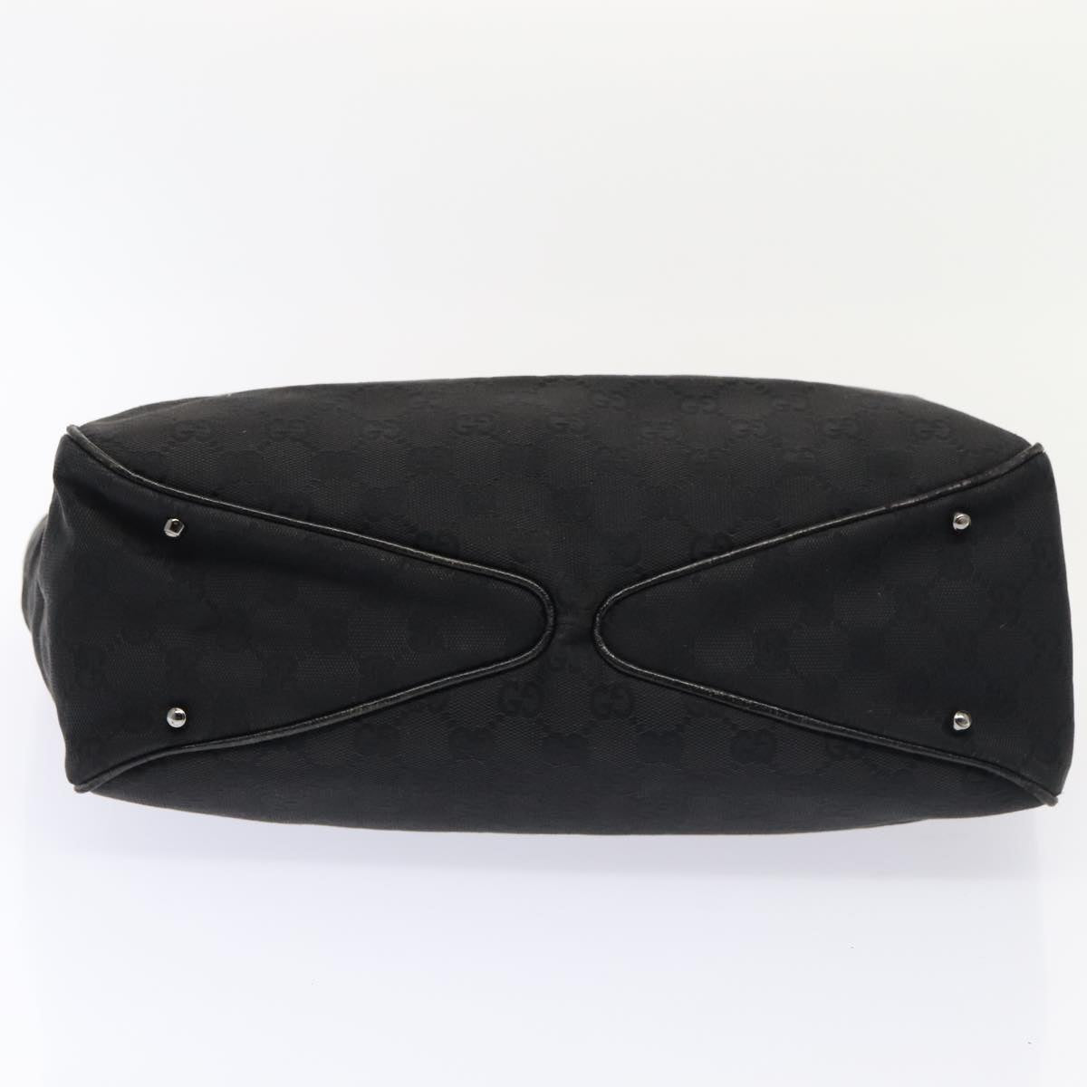 GUCCI GG Canvas Tote Bag Black 113017 88660