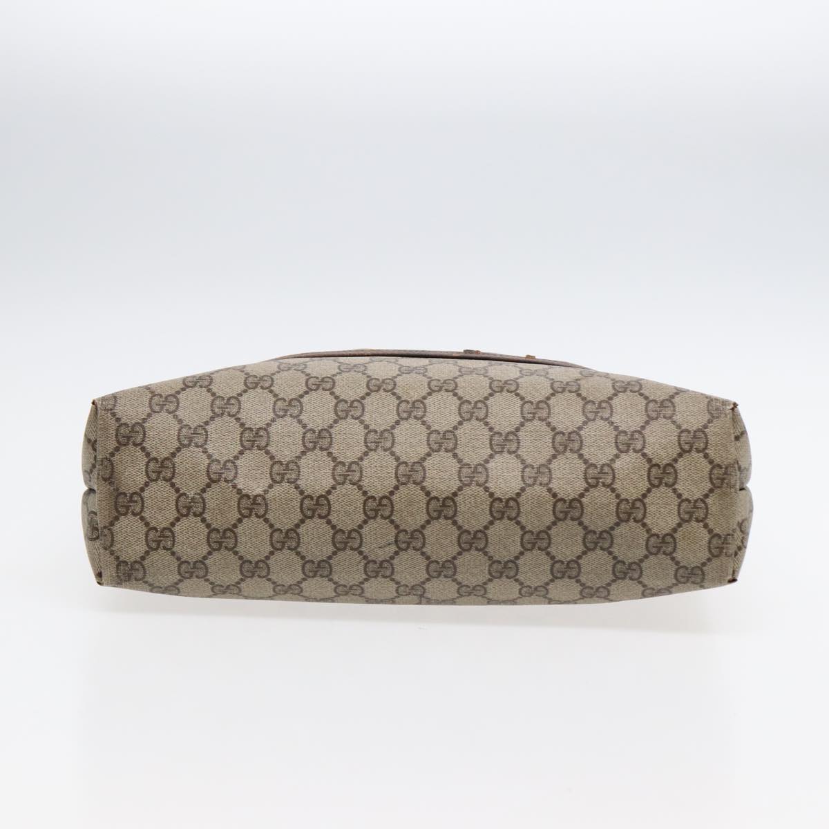 GUCCI GG Supreme Web Sherry Line Tote Bag PVC Beige Gold 39 02 003 88693