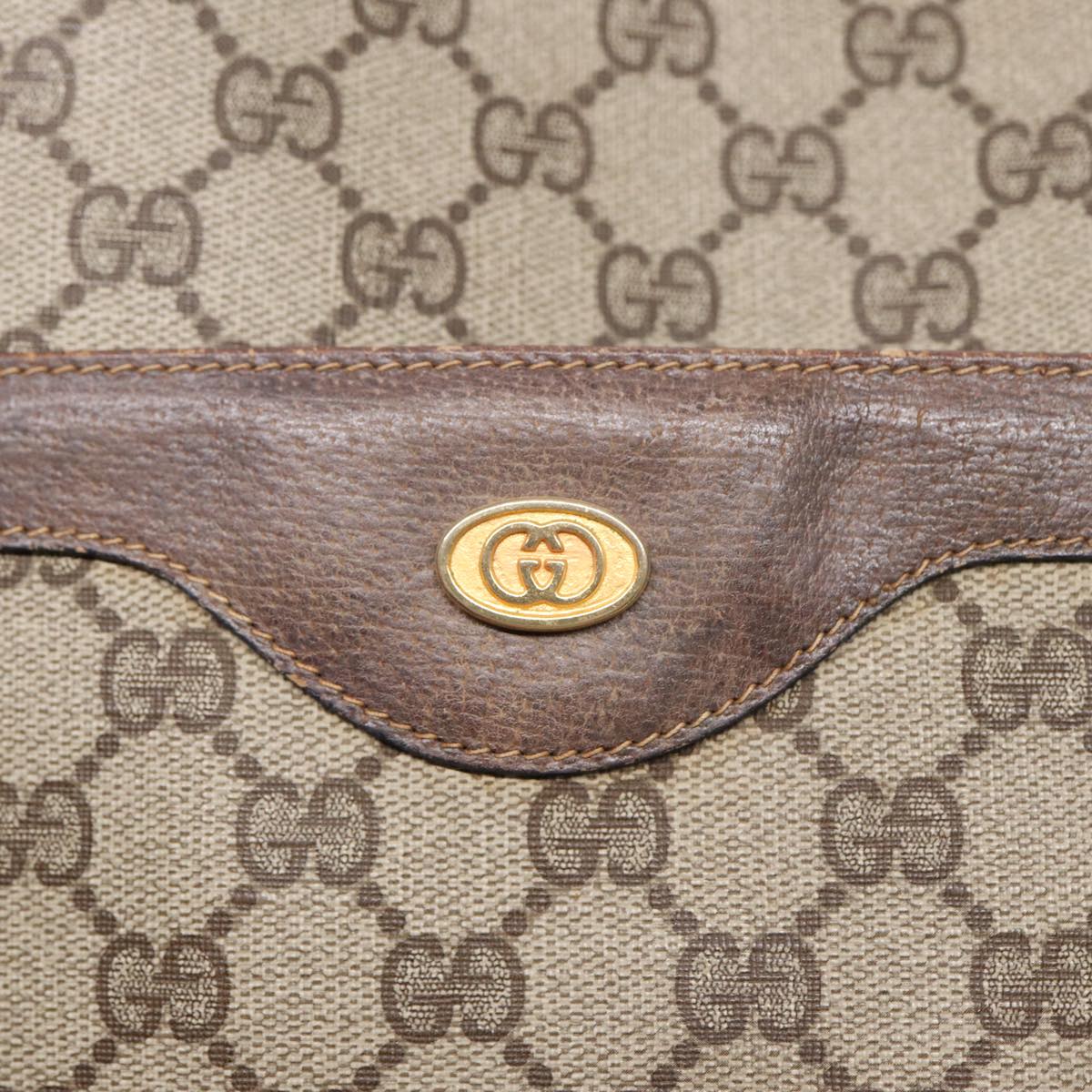 GUCCI GG Supreme Web Sherry Line Tote Bag PVC Beige Gold 39 02 003 88693