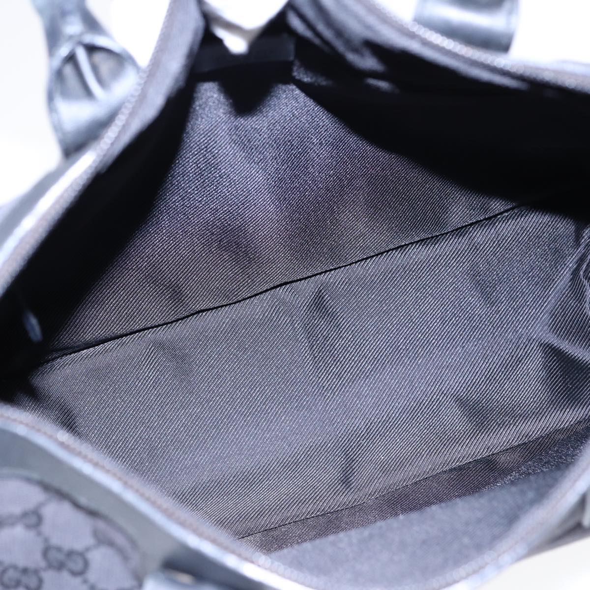 GUCCI GG Canvas Tote Bag Black Gold 88788