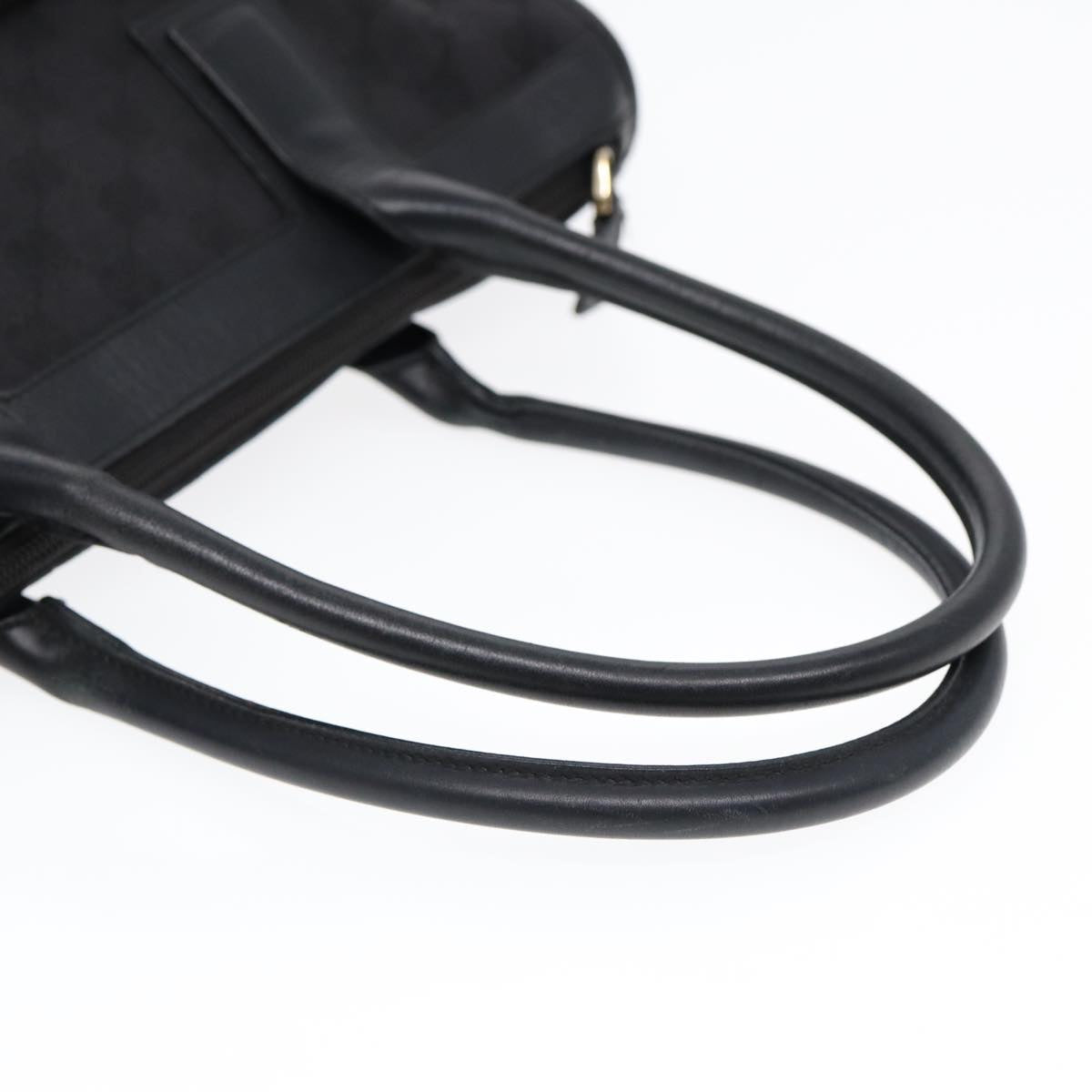 GUCCI GG Canvas Tote Bag Black Gold 88788