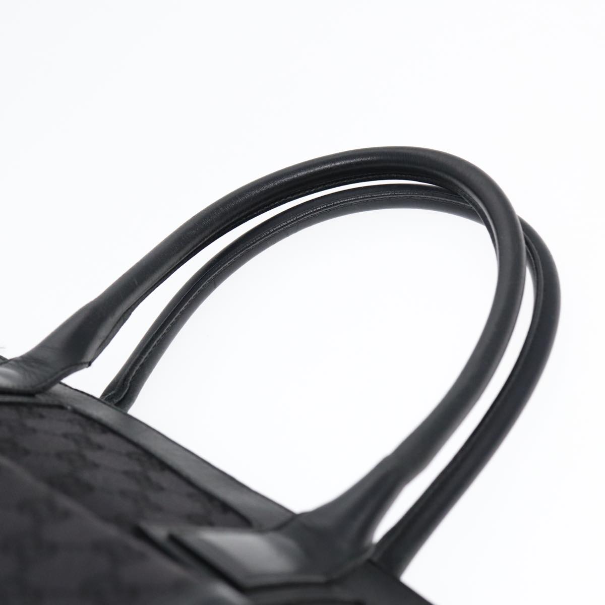 GUCCI GG Canvas Tote Bag Black Gold 88788