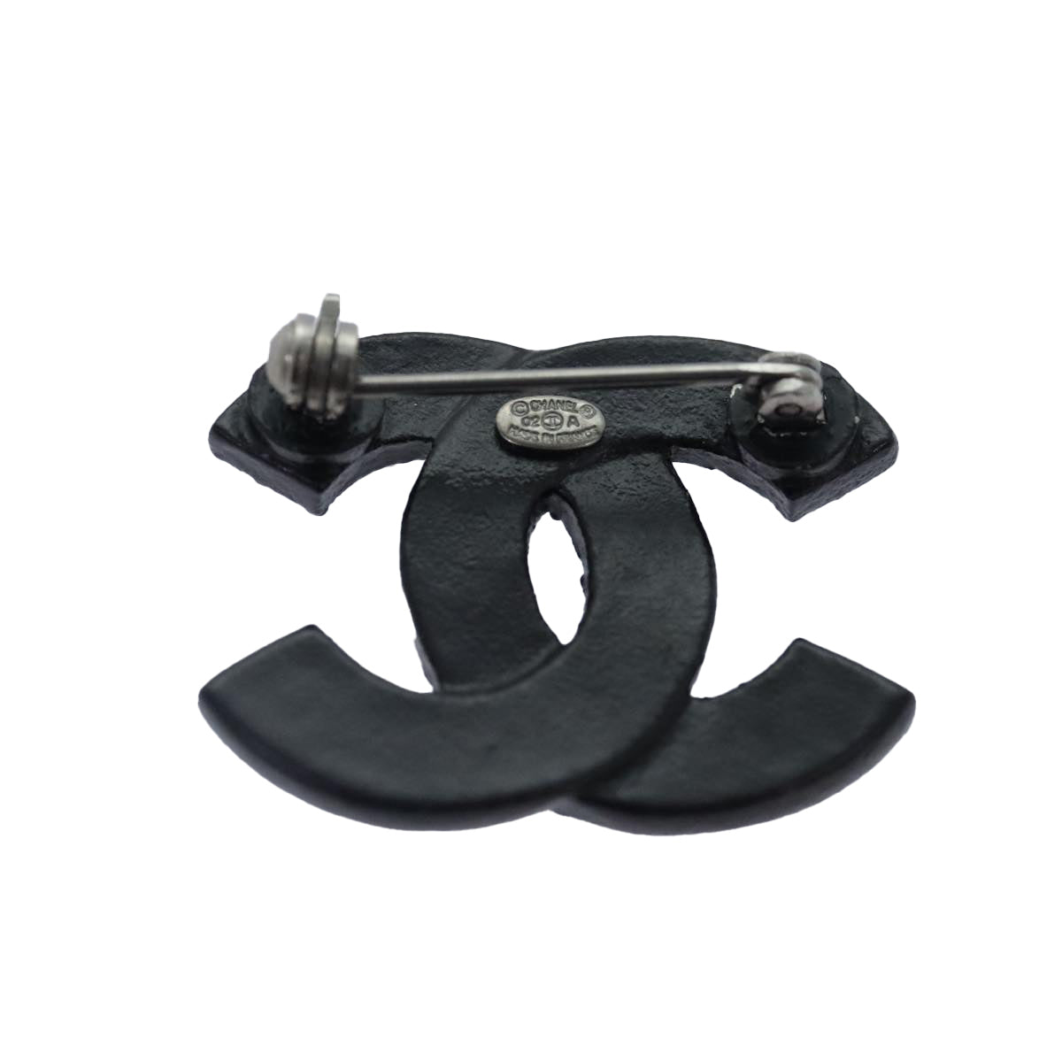CHANEL Stone Brooch metal Silver CC 89004