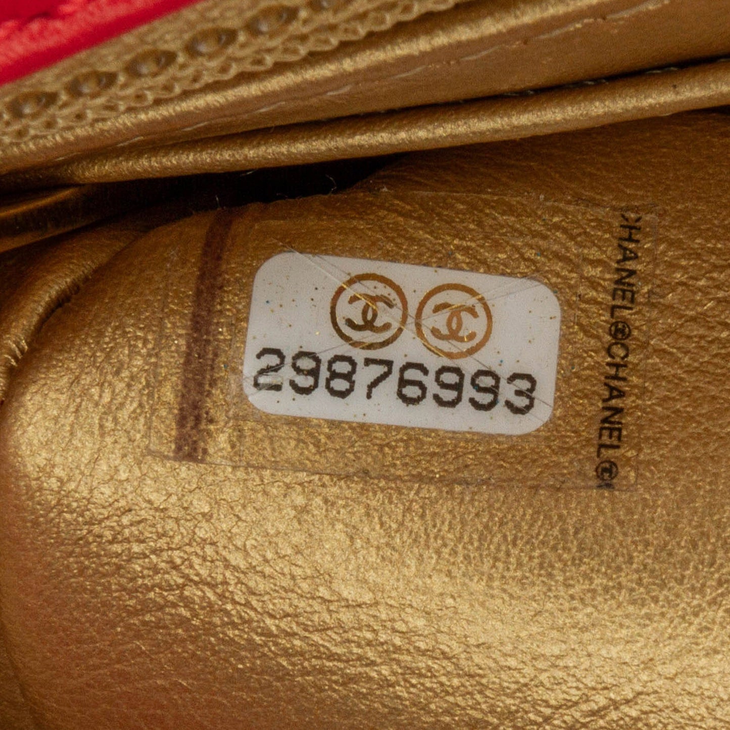 Chanel Sac Mini Square Classic Lambskin Pearl Crush Flap
