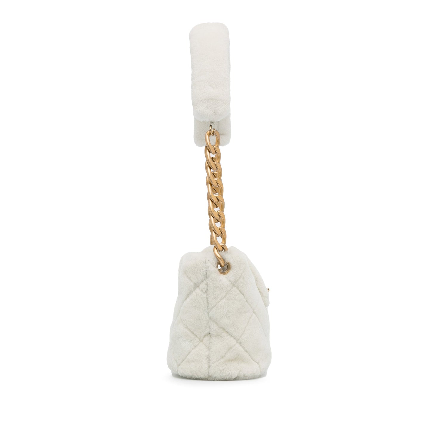 Chanel Sac Shearling CC Shoulder Bag