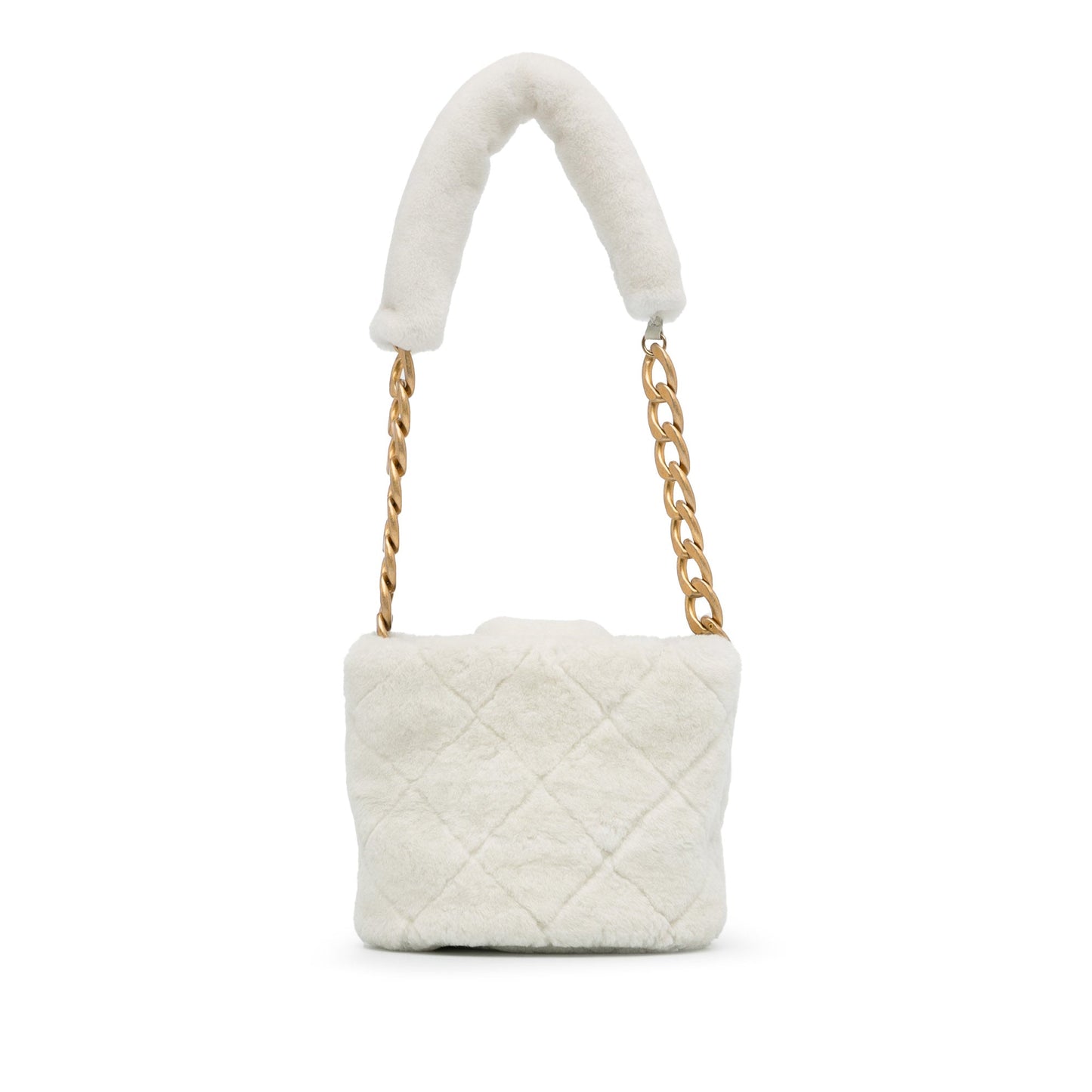 Chanel Sac Shearling CC Shoulder Bag