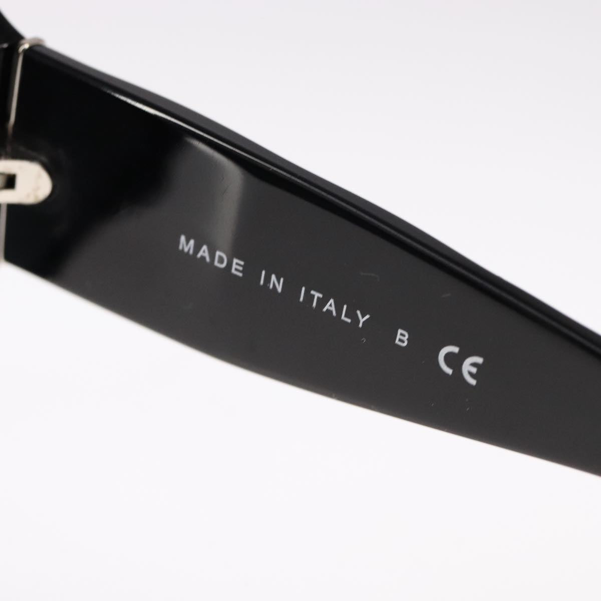 CHANEL Stone Sunglasses plastic Black CC 90919