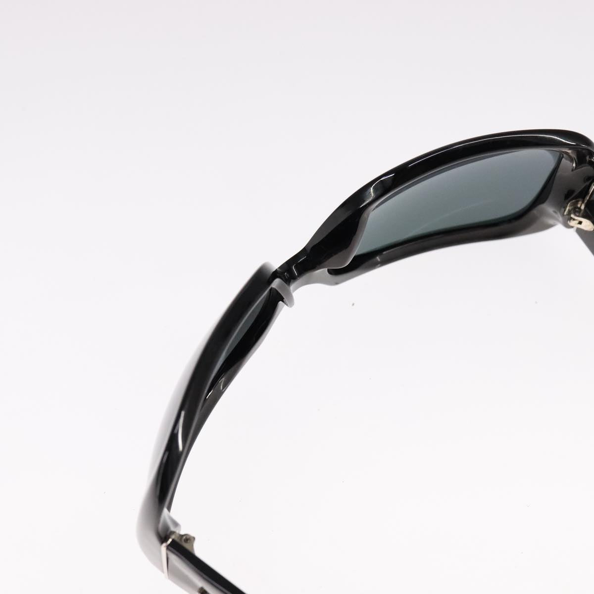 CHANEL Stone Sunglasses plastic Black CC 90919