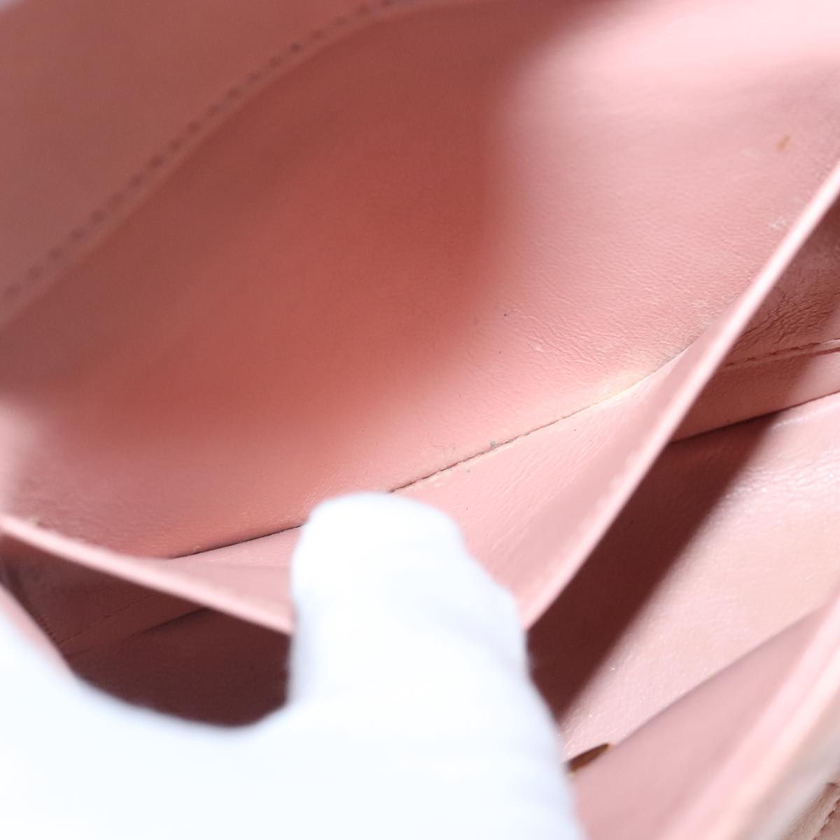 CHANEL Parent Child Bag Hand Bag Lamb Skin Pink Gold CC 90957A