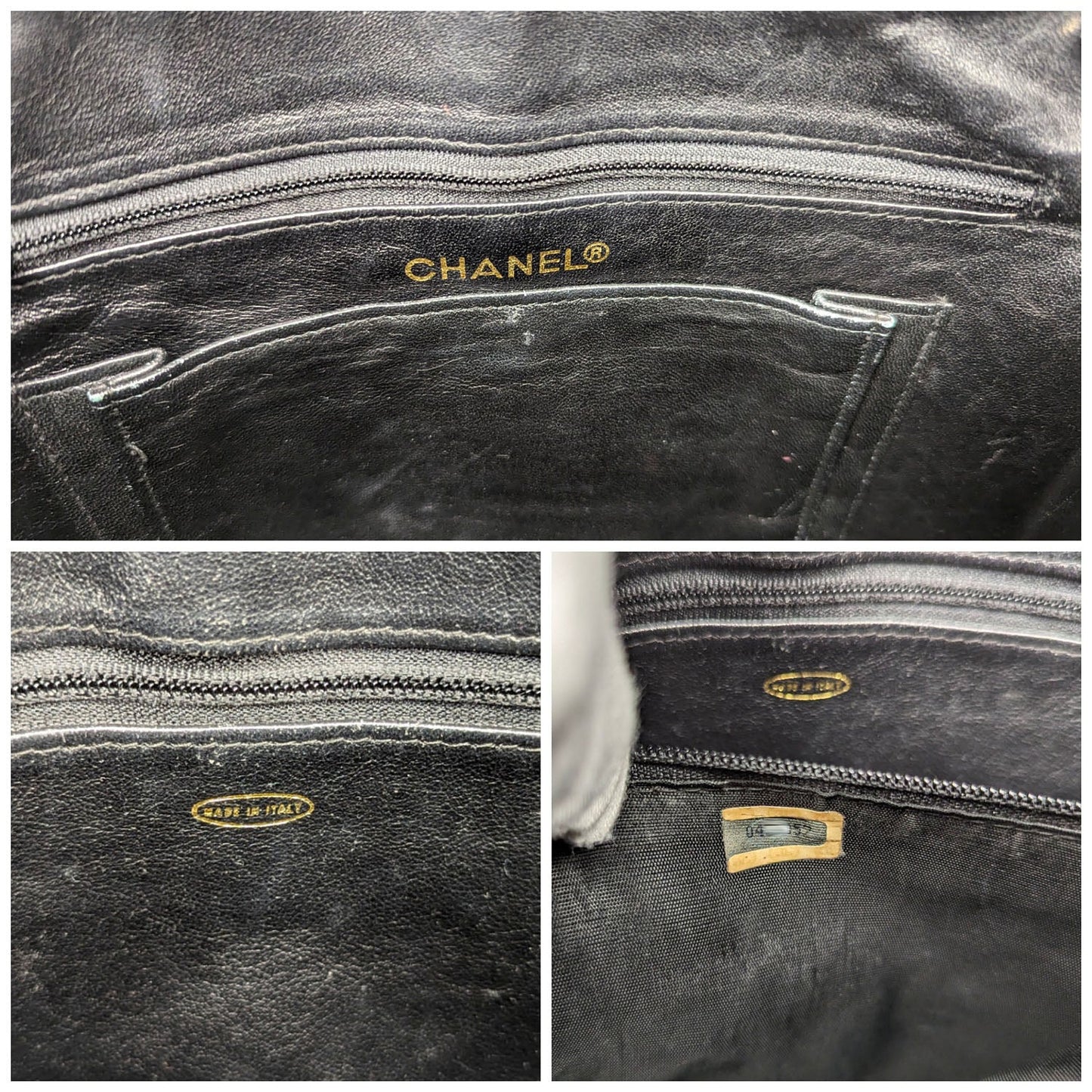 Chanel 80s Black Shiny Alligator Camera Shoulder Bag