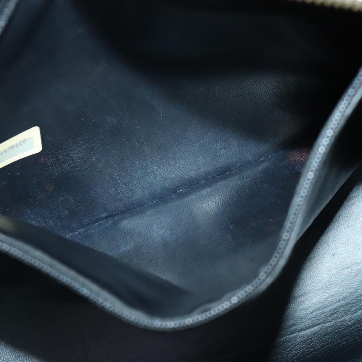 CHANEL Chain Tote Bag Lamb Skin Black Gold CC 93802
