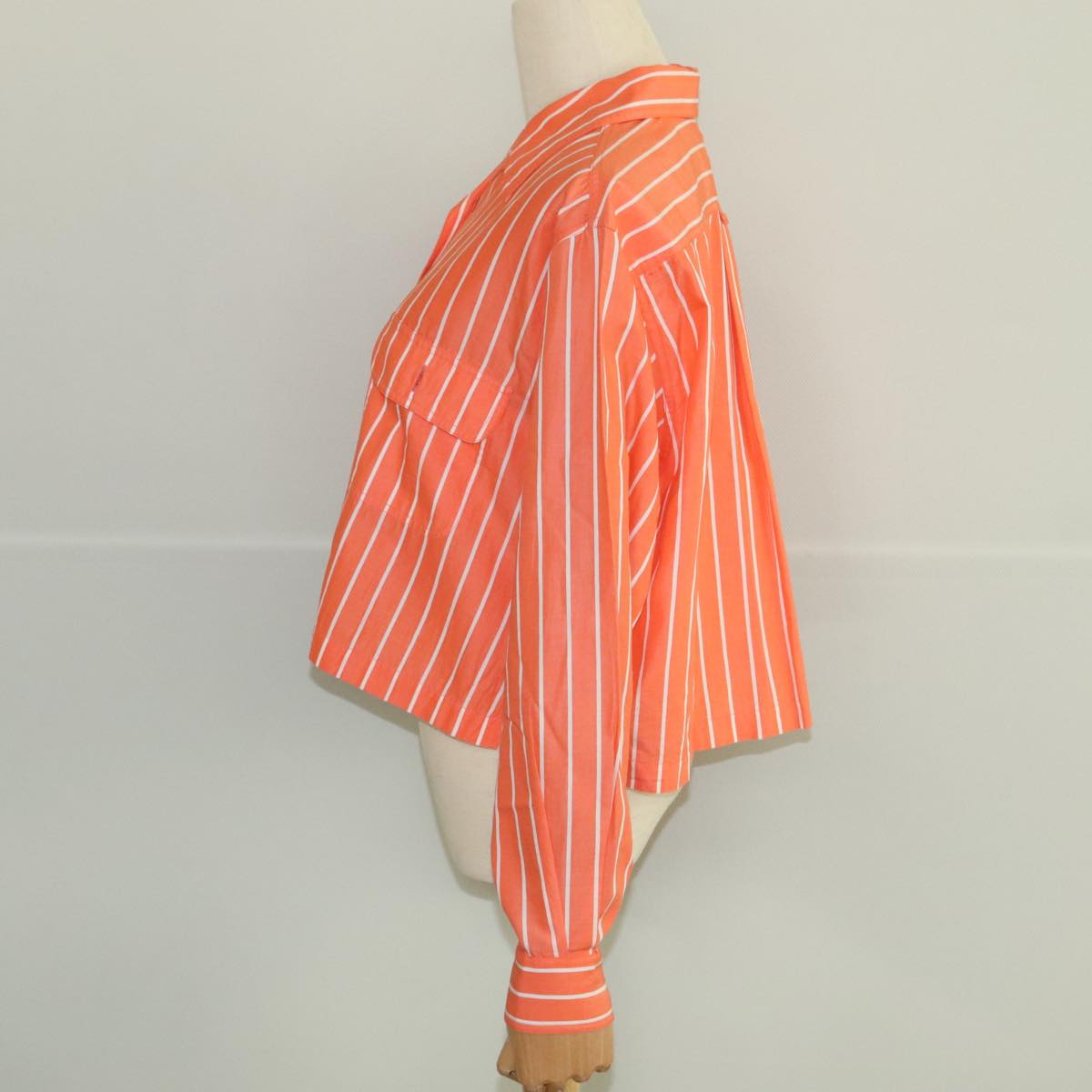 CHANEL Shirt Cotton Orange CC 94245A