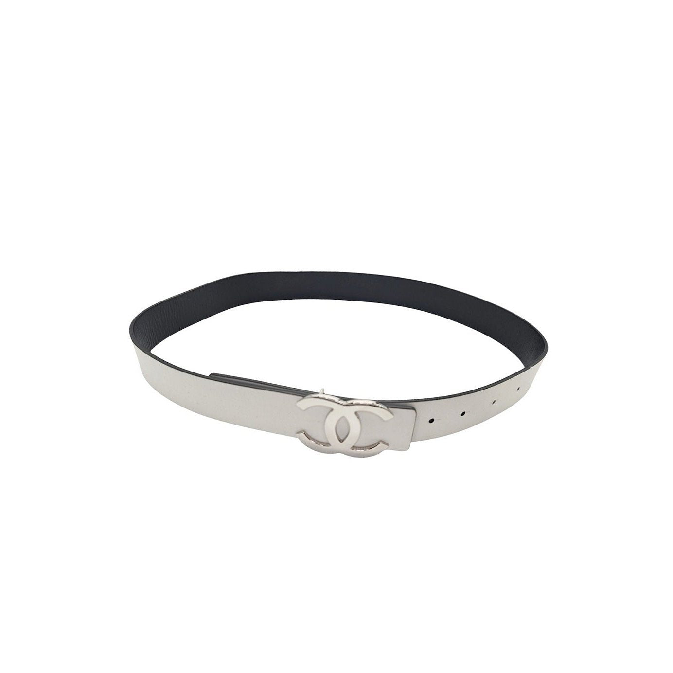 Chanel 2021 Reversible Leather Belt Size M