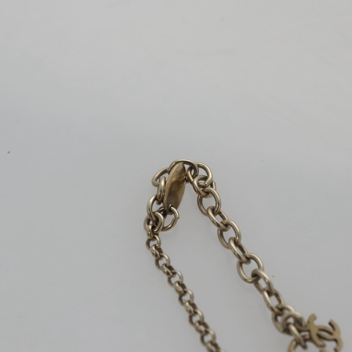 CHANEL Necklace metal Light Blue CC 96804